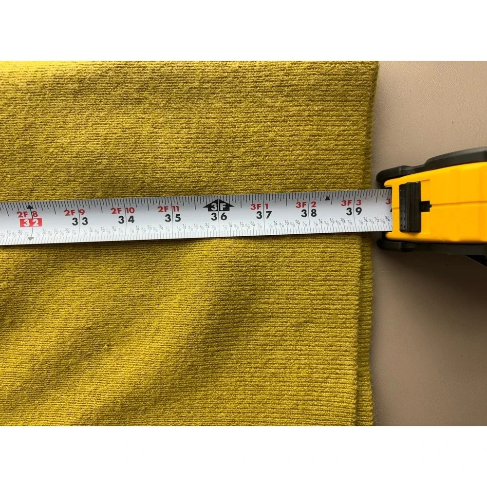 Roolee Womans Sz. S Yellow Sweater Dress‎ Knit Mock Turtleneck 0651